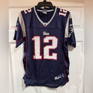 NFL New England Patriots Tom Brady #12Jersey Youth XL (18-20) Reebok Vintage